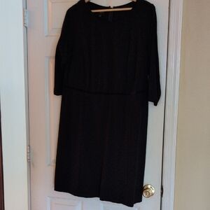 Talbots Classic Black Long Sleeve Dress